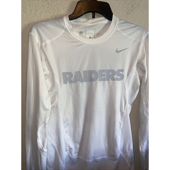 Nike Raiders NFL Dri-FIT Long Sleeve Shirt On Field Compression Breathable L Men - Picture 2 of 9